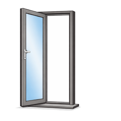 Flush doors open