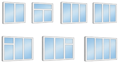French windows — outside view (closed)